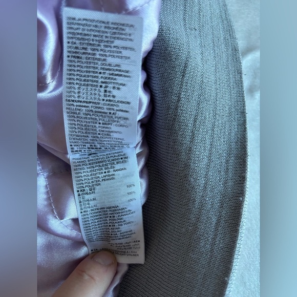 GAP Silver Grey Bomber Jacket  Size M - Picture 13 of 13